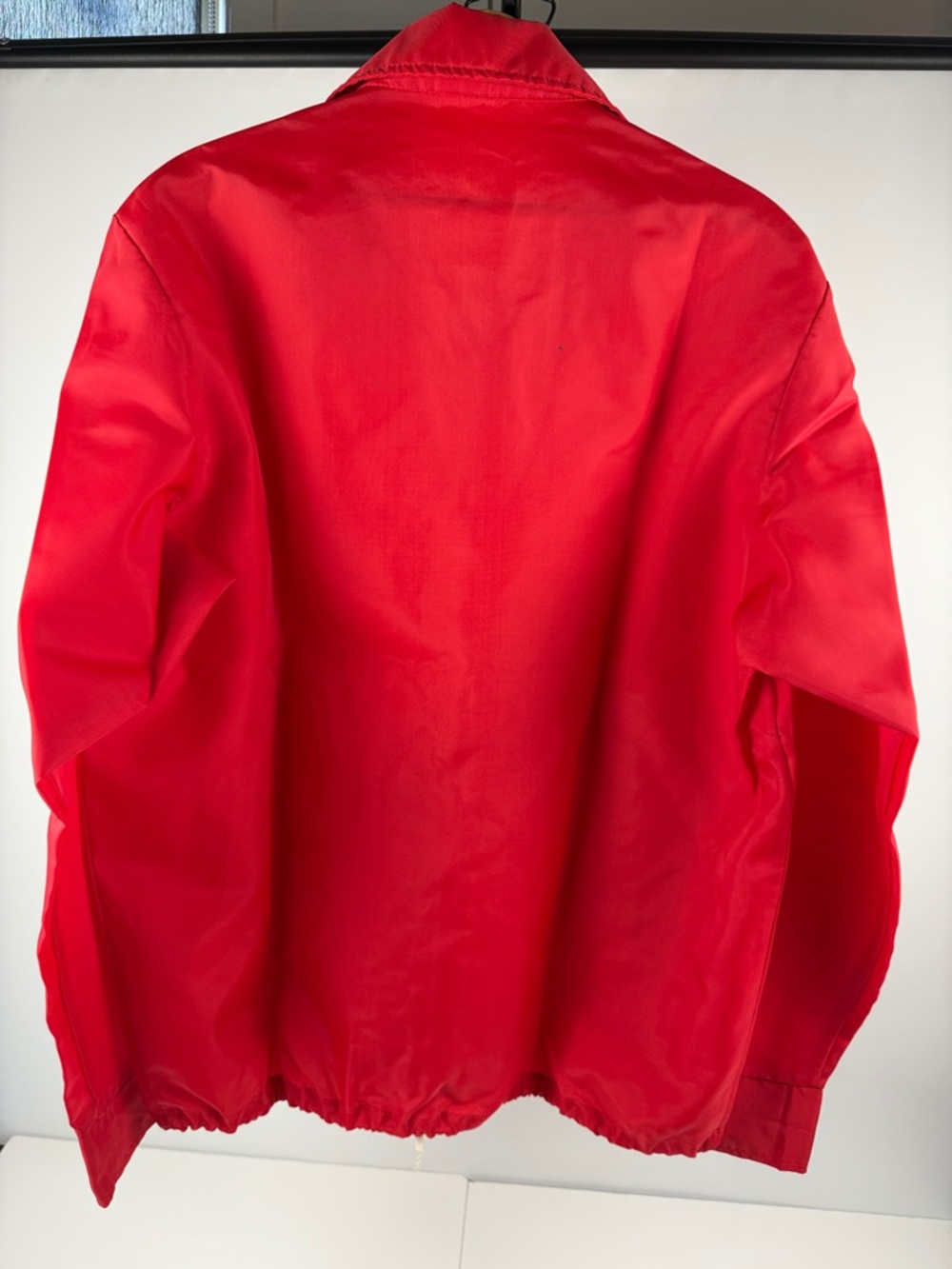 Men's Red Windbreaker Jacket - Picture 2 of 8